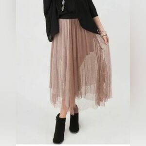 Free People Sugar Plum Skirt Tulle Size XS Feminine Fairy Balletcore Pink Boho
